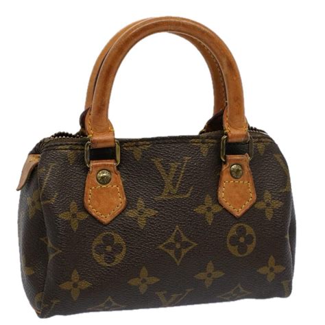 Louis Vuitton Monogram Mini Speedy Hand Bag M41534 Lv Auth 